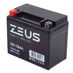 Аккумулятор ZEUS SUPER AGM 12 Ач п.п. (YTX12-BS) Фото 1