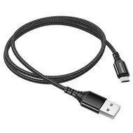 Кабель USB - microUSB Borofone BX54 плетеный черный 1м
