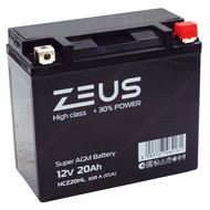Аккумулятор ZEUS HIGH CLASS AGM 20 Ач о.п. (HCZ20HL)