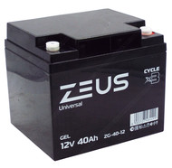 Аккумулятор ZEUS ZG-40-12 GEL (12V40Ah) универсальный