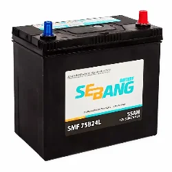 Аккумулятор Sebang Asia SMF 75B24L 55 Ач о.п. Фото 1