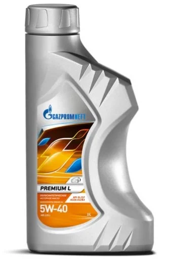 Масло моторное 5w40 Gazpromneft PREMIUM L полусинтетическое 1л Фото 1