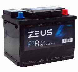 Аккумулятор ZEUS EFB 60 Ач о.п. УЦЕНКА Фото 1
