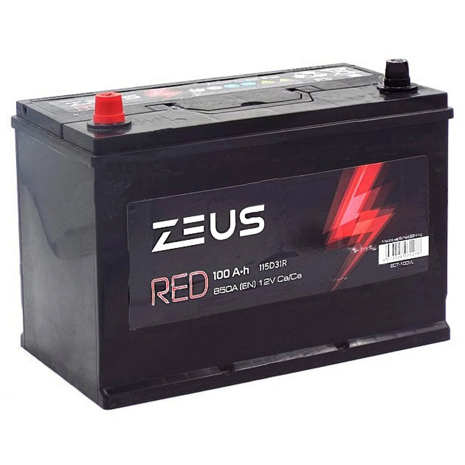 Аккумулятор ZEUS RED Asia 115D31R 100 Ач п.п.