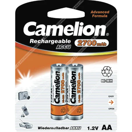 Аккумулятор Camelion R-06/AA/2700 mAh BL*2 Фото 1