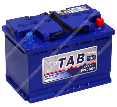Аккумулятор TAB Роlar B75H 75 Ач о.п.