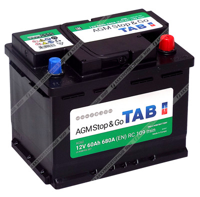 Аккумулятор TAB AGM 60 Ач о.п.