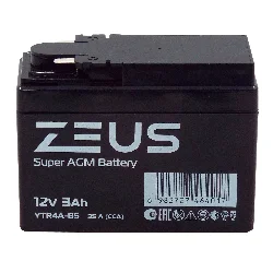 Аккумулятор ZEUS SUPER AGM 3 Ач о.п. (YTR4A-BS) Фото 1