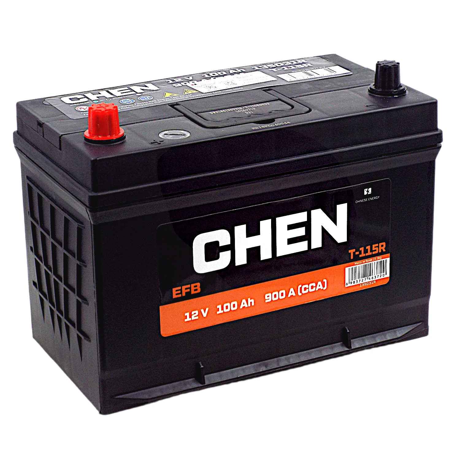 Аккумулятор CHEN EFB T-115R 135D31R Asia 100 Ач п.п. (900A)