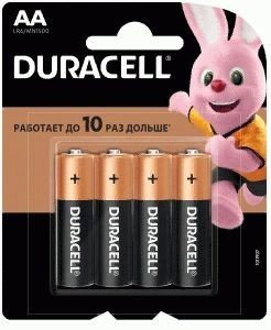 Батарейка Duracell Basic АА LR06 1,5V BL*4
