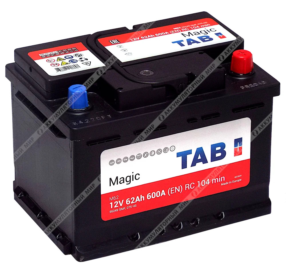 Аккумулятор TAB Magic M62 LB 62 Ач о.п. Фото 1