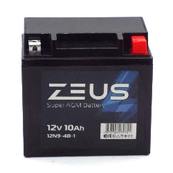 Аккумулятор ZEUS SUPER AGM 10 Ач о.п. (12N9-4B-1) Обратная полярность Фото 1