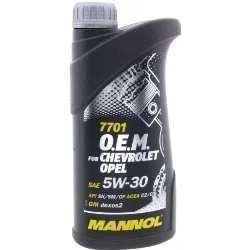 Масло моторное MANNOL O.E.M. for Chevrolet / Opel 5W-30, 1л Фото 1