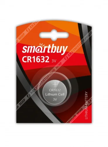 Батарейка Smartbuy CR1632 3V BL*1 Фото 1