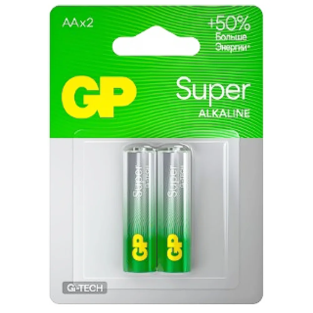 Батарейка GP Super АА LR06 1.5V BL*2
