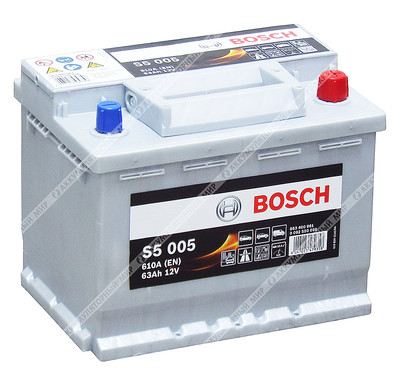 Аккумулятор BOSCH S5 005 63 Ач о.п.
