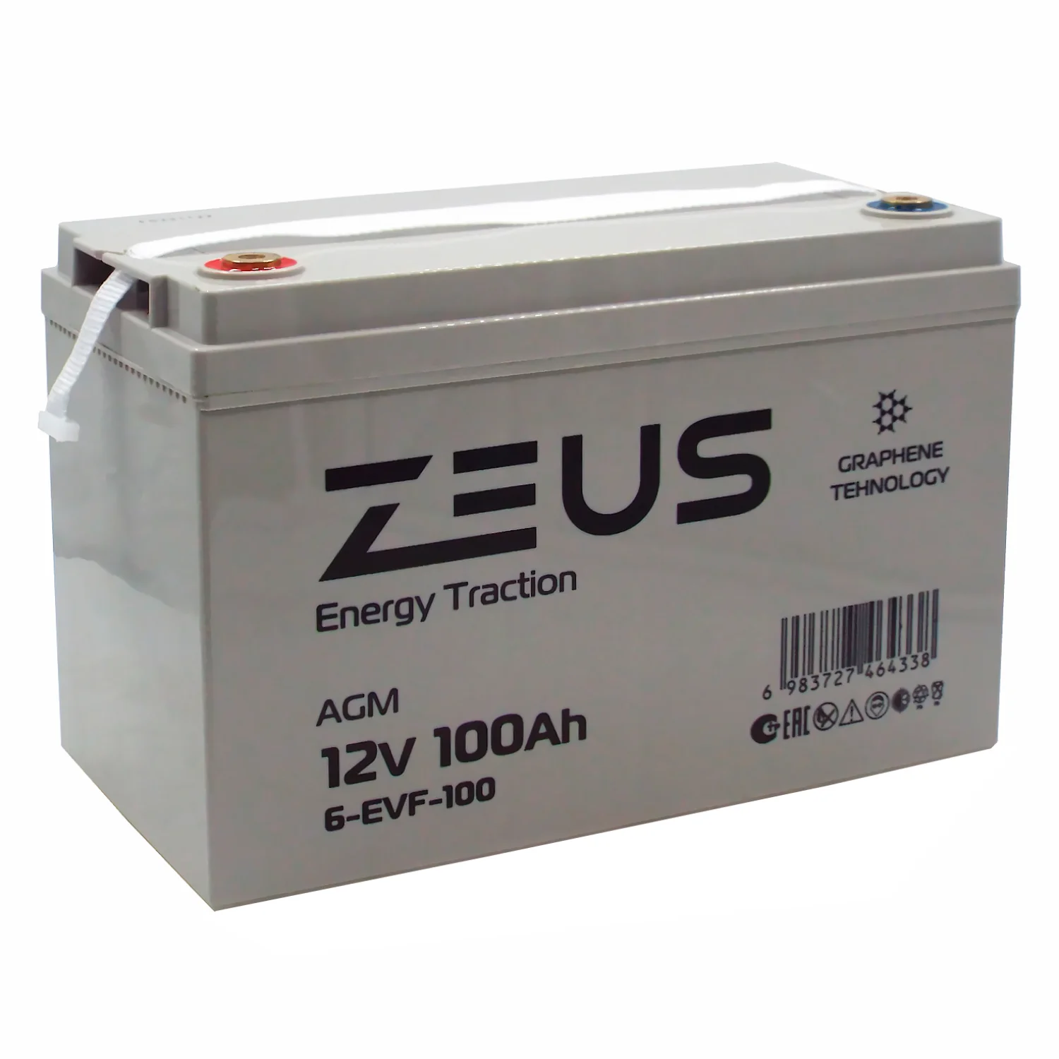 Аккумулятор ZEUS 6-EVF-100 (12V100Ah) тяговый