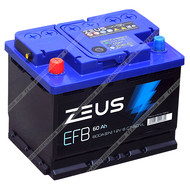 Аккумулятор ZEUS EFB 60 Ач п.п.