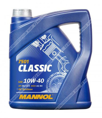 Масло моторное 10W-40 Mannol CLASSIC полусинтетическое 4л
