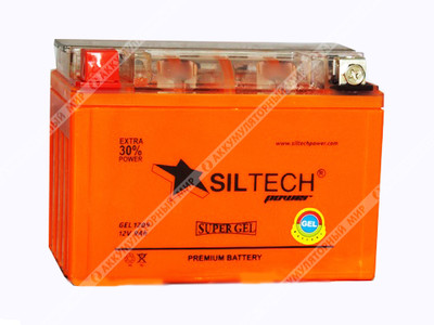 Аккумулятор SILTECH мото GEL 9 Ач п.п (YTX9-BS) GEL 1209