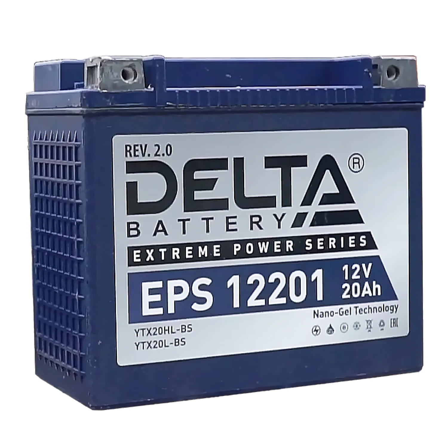 Аккумулятор DELTA EPS 12201 20 Ач о.п. (YTX20L-BS) Фото 1