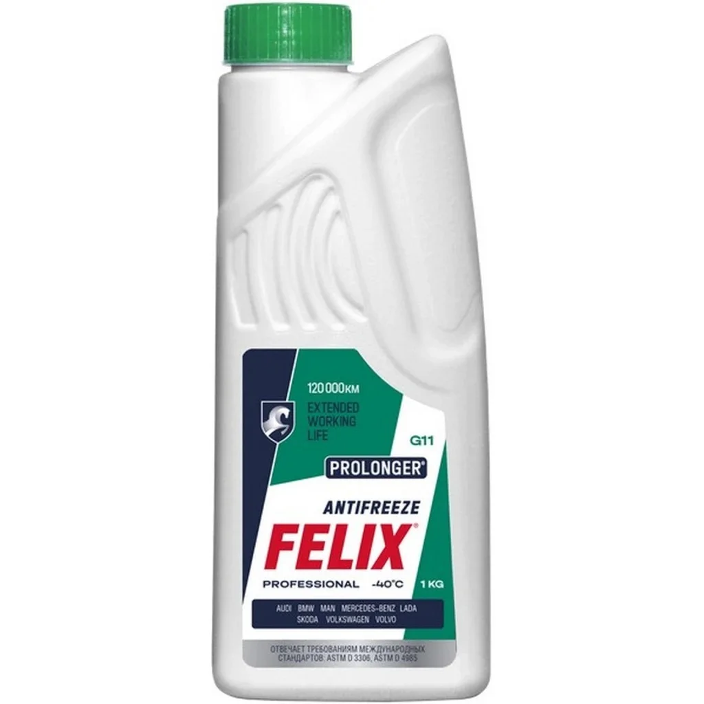 Антифриз FELIX Prolonger G11 зеленый, 1кг