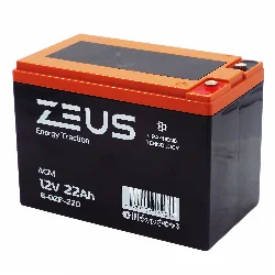 Аккумулятор ZEUS 6-DZF-22D (12V22Ah) тяговый Фото 1