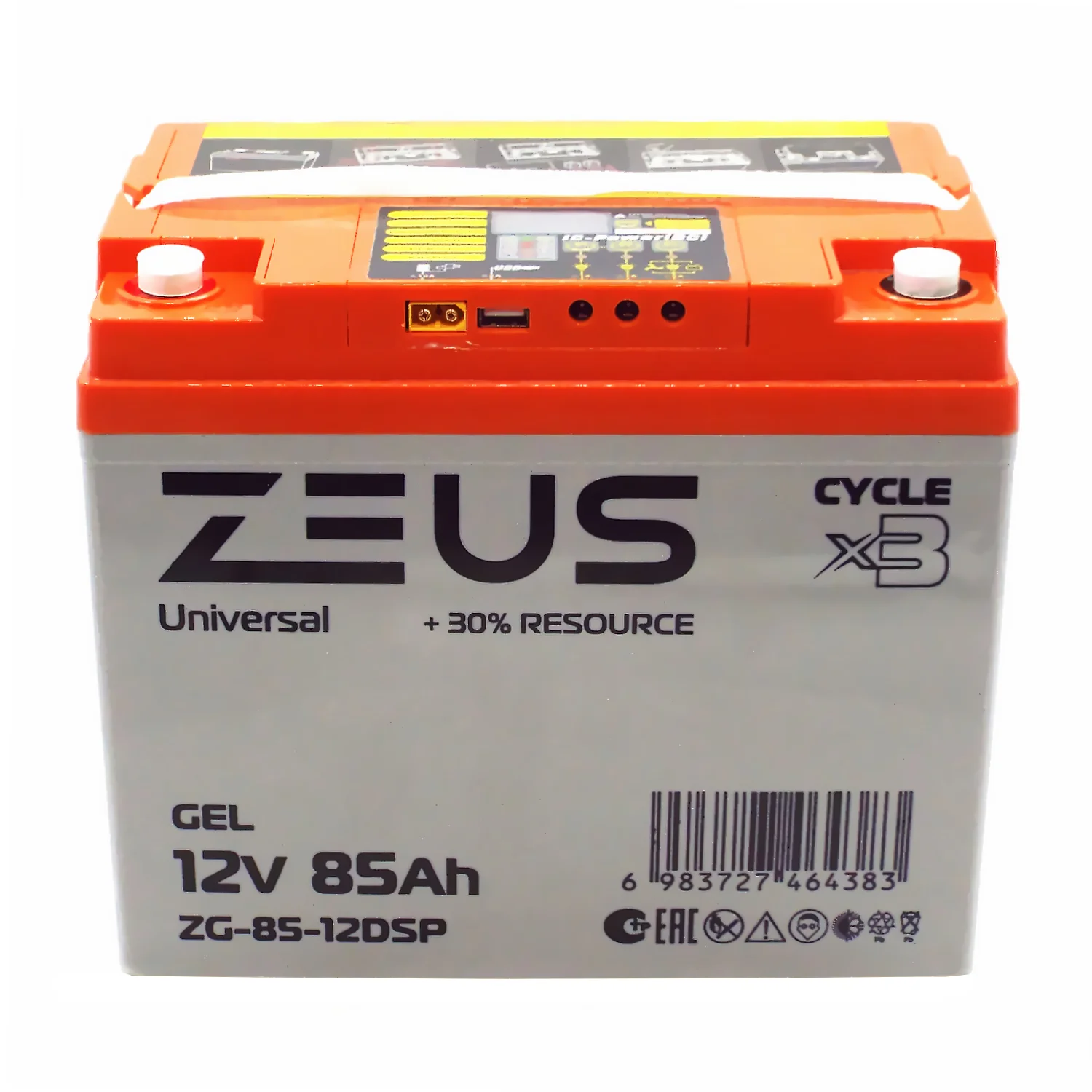 Аккумулятор ZEUS ZG-85-12DSP GEL (12V85Ah) универсальный Фото 1