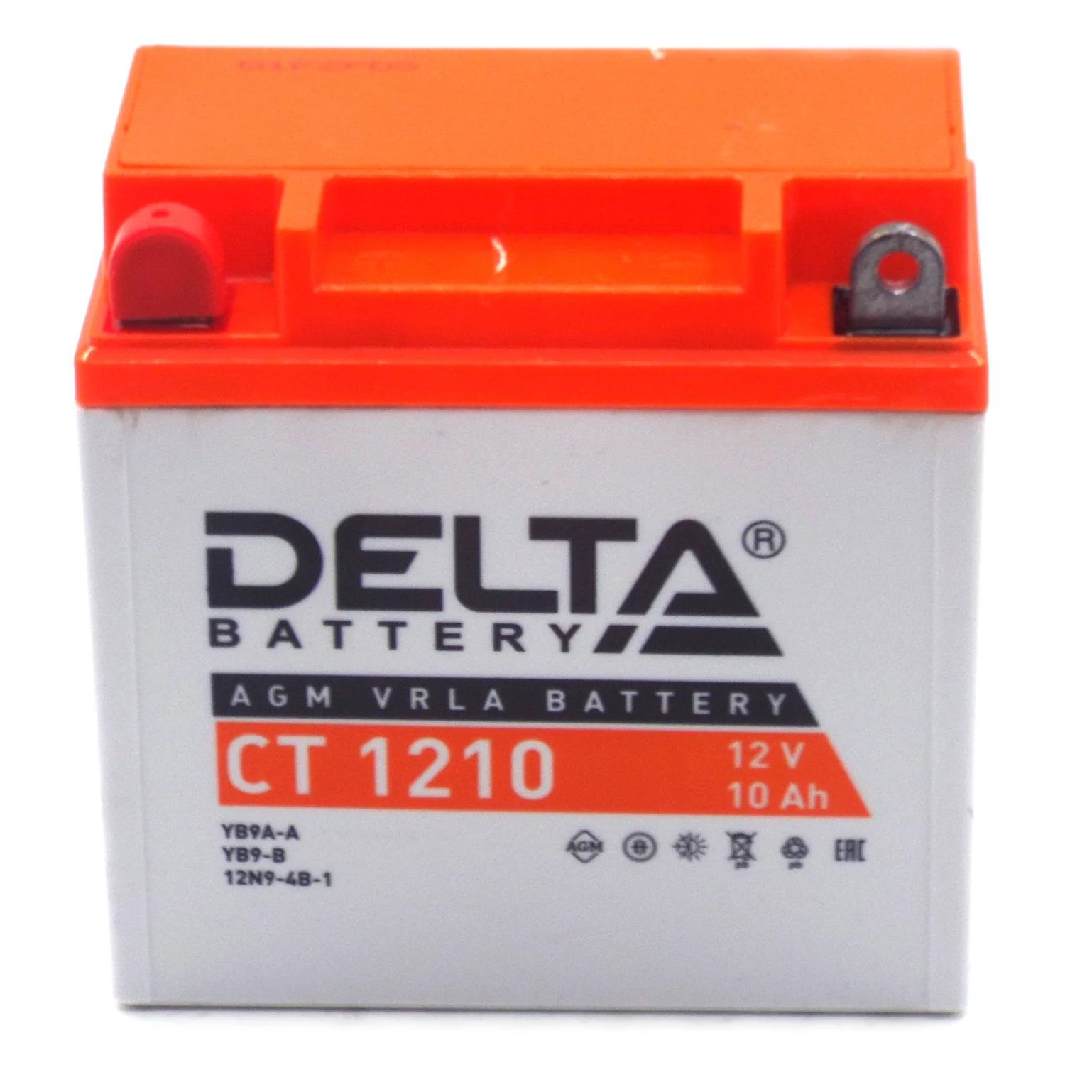 Аккумулятор DELTA СТ 1210 AGM 10 Ач п.п. (12N9-4B-1) Фото 1