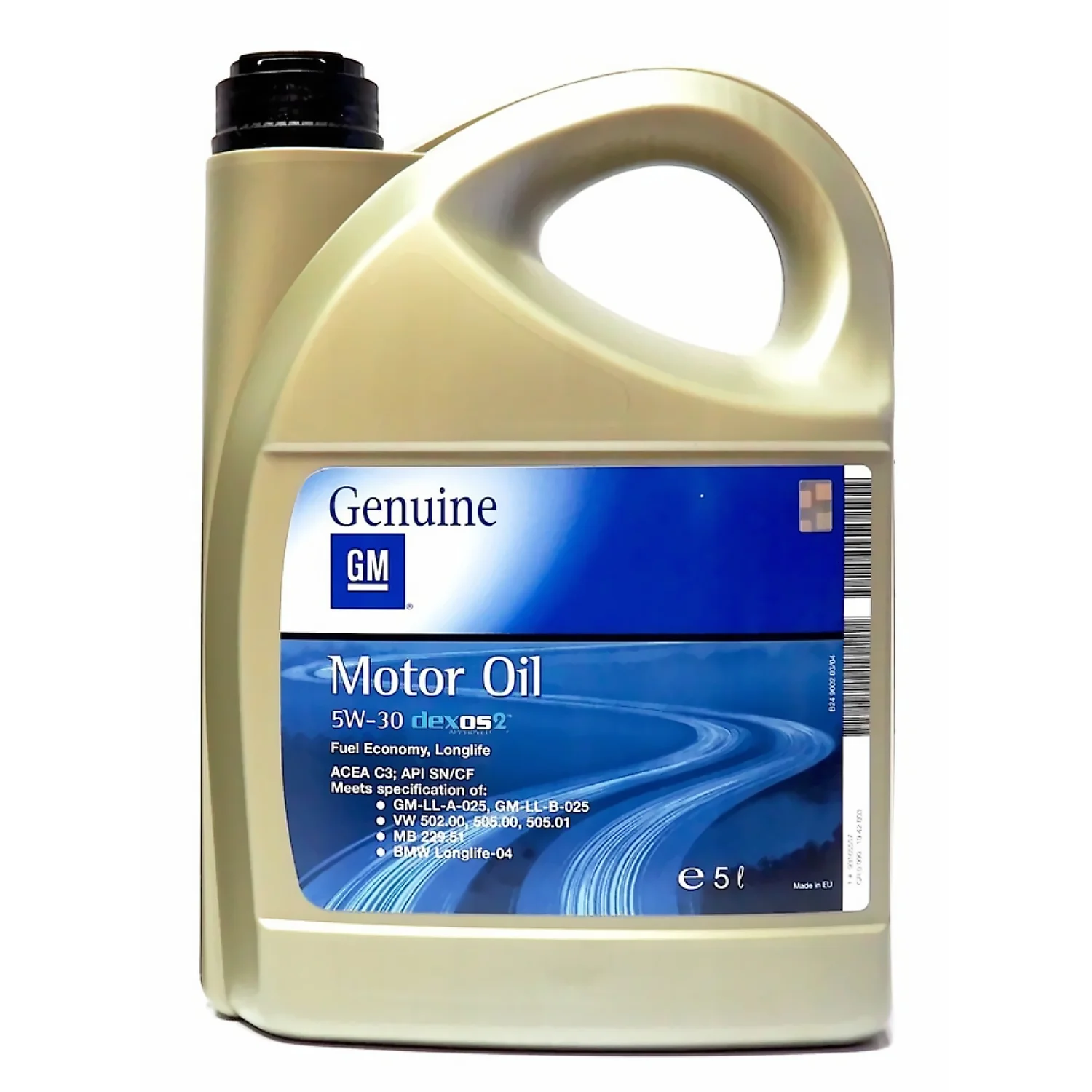 Масло моторное GM Genuine Dexos2 5W-30, 5л Фото 1