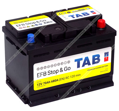 Аккумулятор TAB EFB SG70 70 Ач о.п.