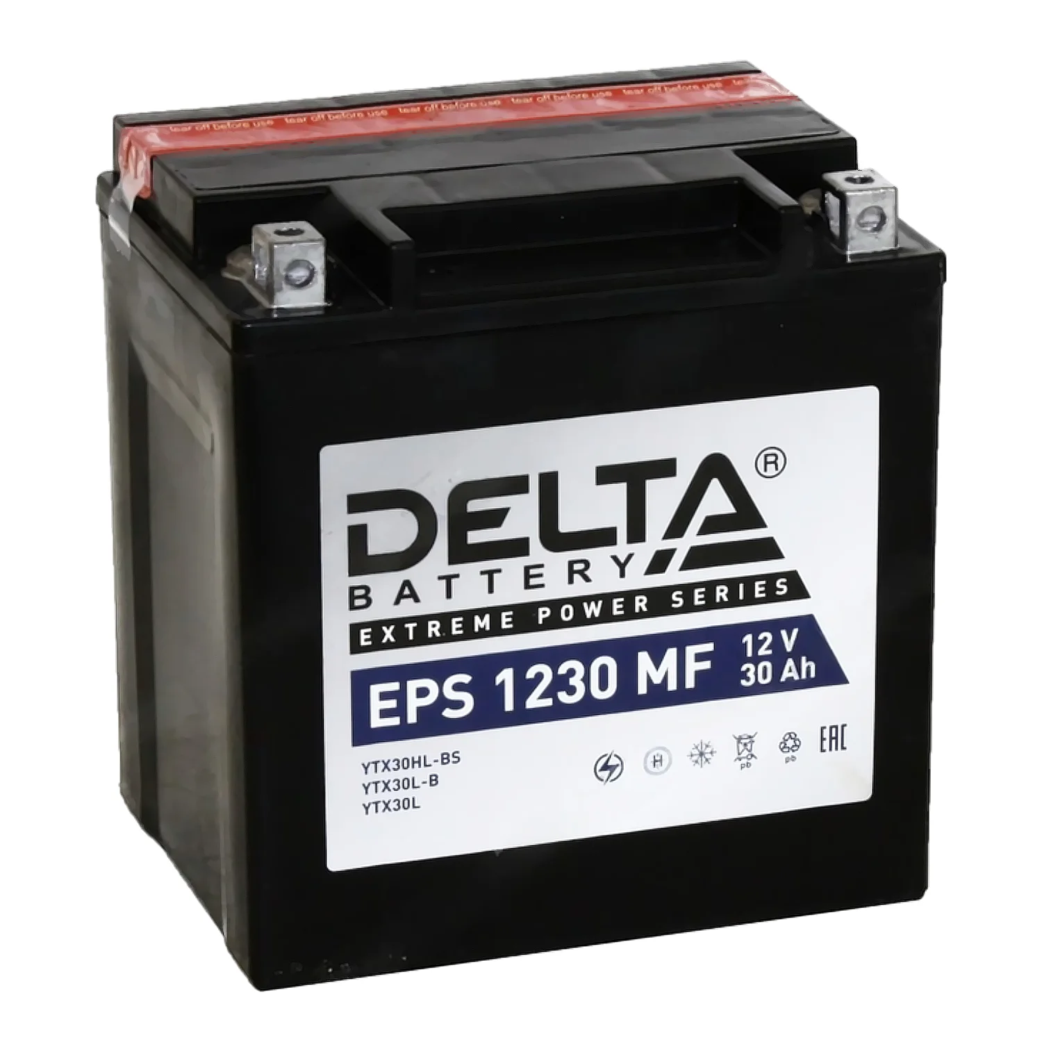 Аккумулятор DELTA EPS 1230 MF 30 Ач о.п. (YTX30L-BS) сухозаряжен.