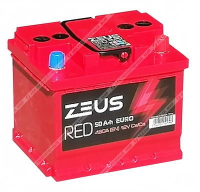 Аккумулятор ZEUS RED LB 50 Ач о.п.