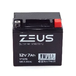 Аккумулятор ZEUS SUPER AGM 7 Ач о.п. (YTZ7S) Фото 1