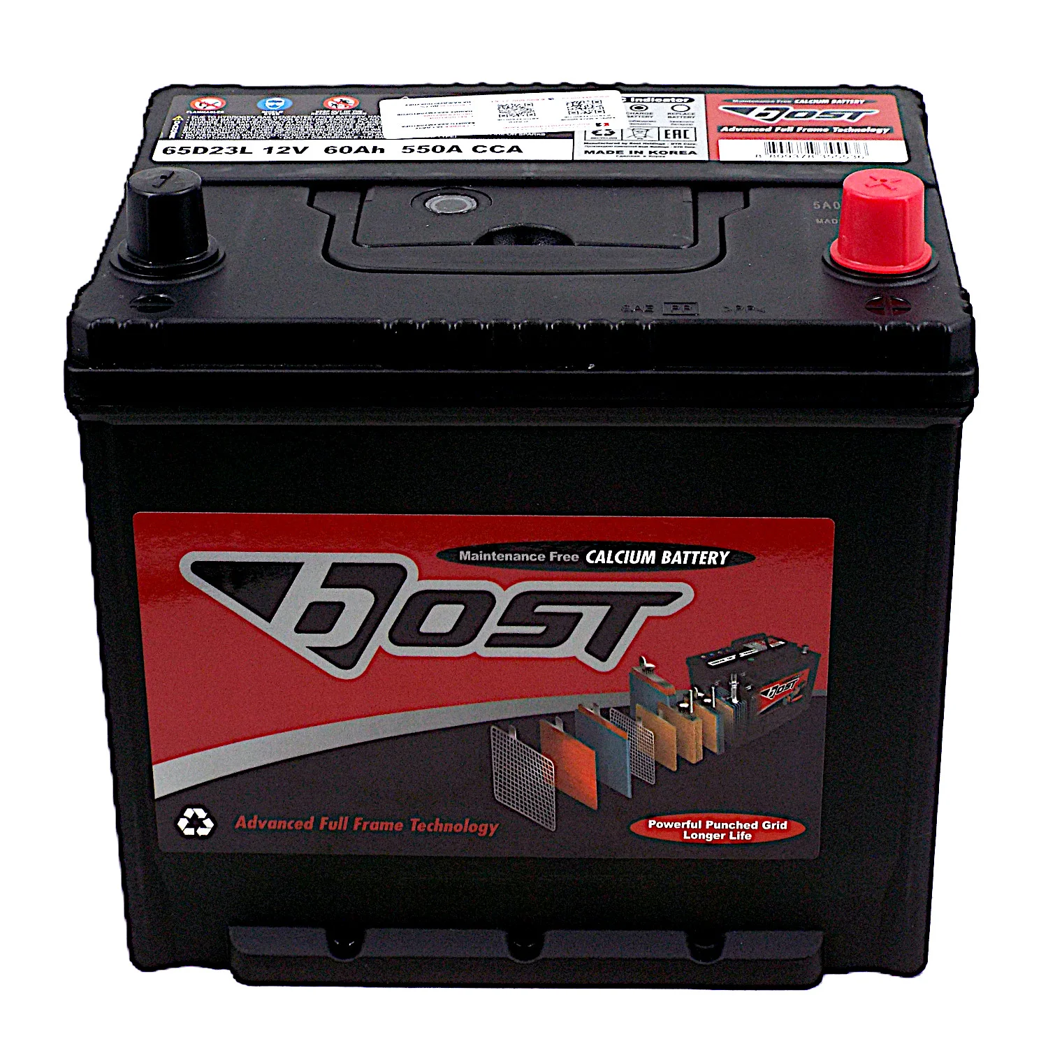 Аккумулятор BOST ASIA 65D23L 60 Ач о.п. Фото 1