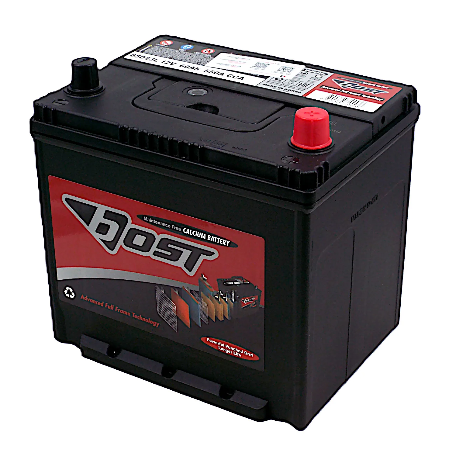 Аккумулятор BOST ASIA 65D23L 60 Ач о.п. Фото 1