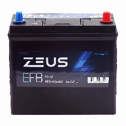 Аккумулятор ZEUS EFB Asia 55B24L 50 Ач о.п. Фото 1