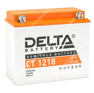 Аккумулятор DELTA СТ 1218 AGM 20 Ач п.п. (YTX20-BS)