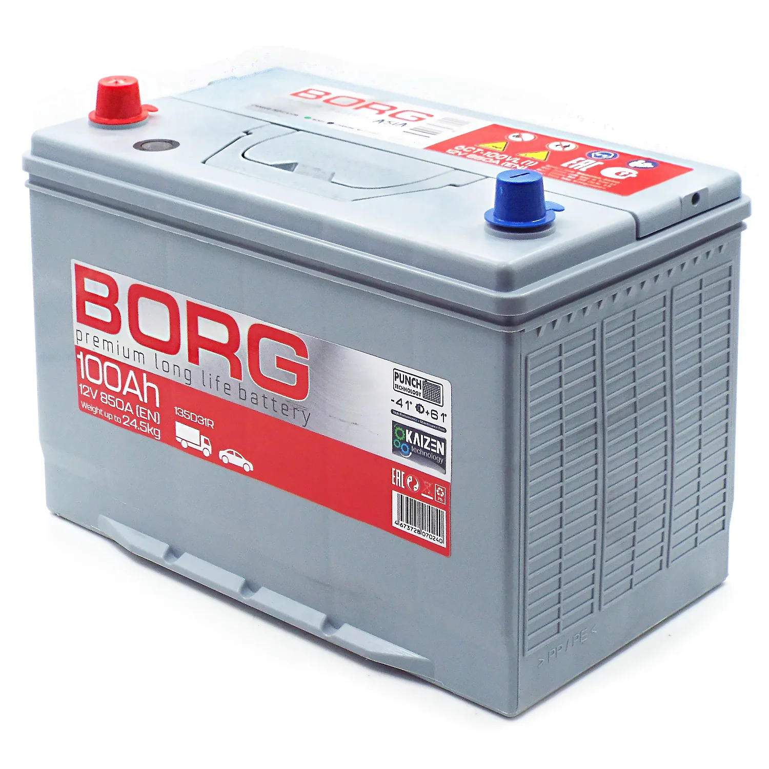 Аккумулятор BORG Premium Asia 135D31R 100 Ач п.п. Фото 1