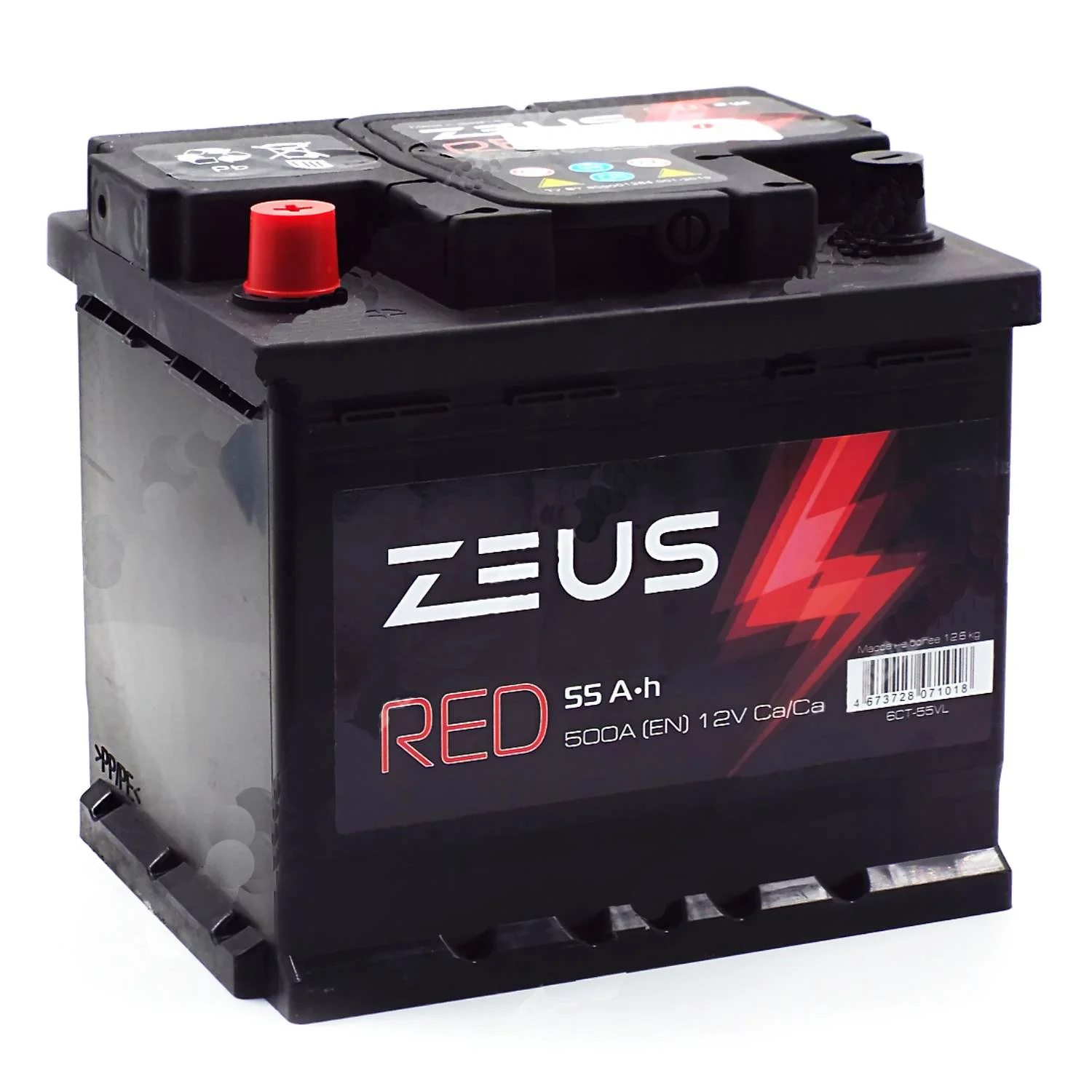 Аккумулятор ZEUS RED 55 Ач п.п. L1