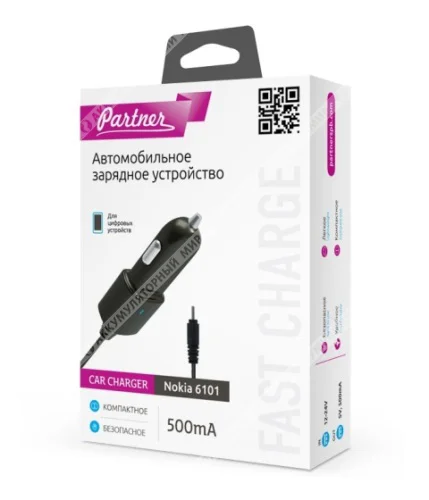 Зарядное устройство Partner Авто miniUSB, 1А Фото 1