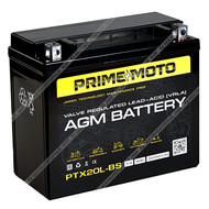 Аккумулятор PRIME MOTO AGM PTX20L-BS 18 Ач о.п.