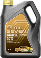 Масло моторное 5W40 S-OIL 7 GOLD #9 A3/B4 синт., 4л