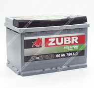 Аккумулятор ZUBR Premium 80 Ач о.п.