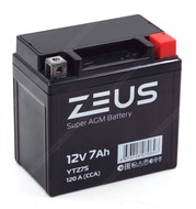Аккумулятор ZEUS SUPER AGM 7 Ач о.п. (YTZ7S)