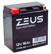 Аккумулятор ZEUS SUPER AGM 16 Ач п.п. (YTX16-BS)