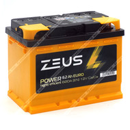 Аккумулятор ZEUS POWER 62 Ач о.п.