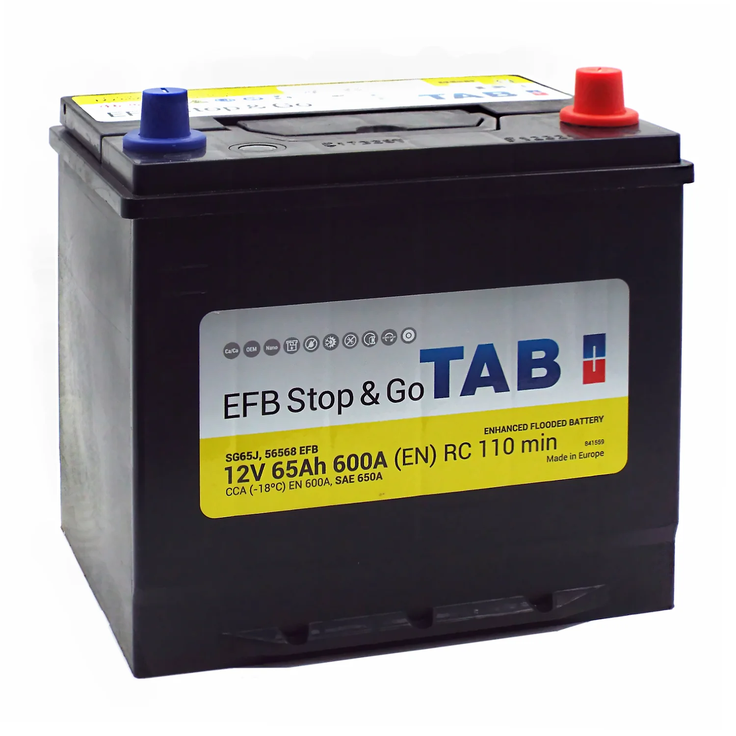 Аккумулятор TAB EFB SG65J Asia 65 Ач о.п.