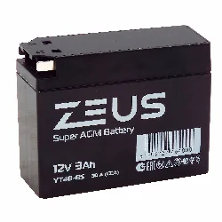 Аккумулятор ZEUS SUPER AGM 3 Ач о.п. (YT4B-BS) Фото 1