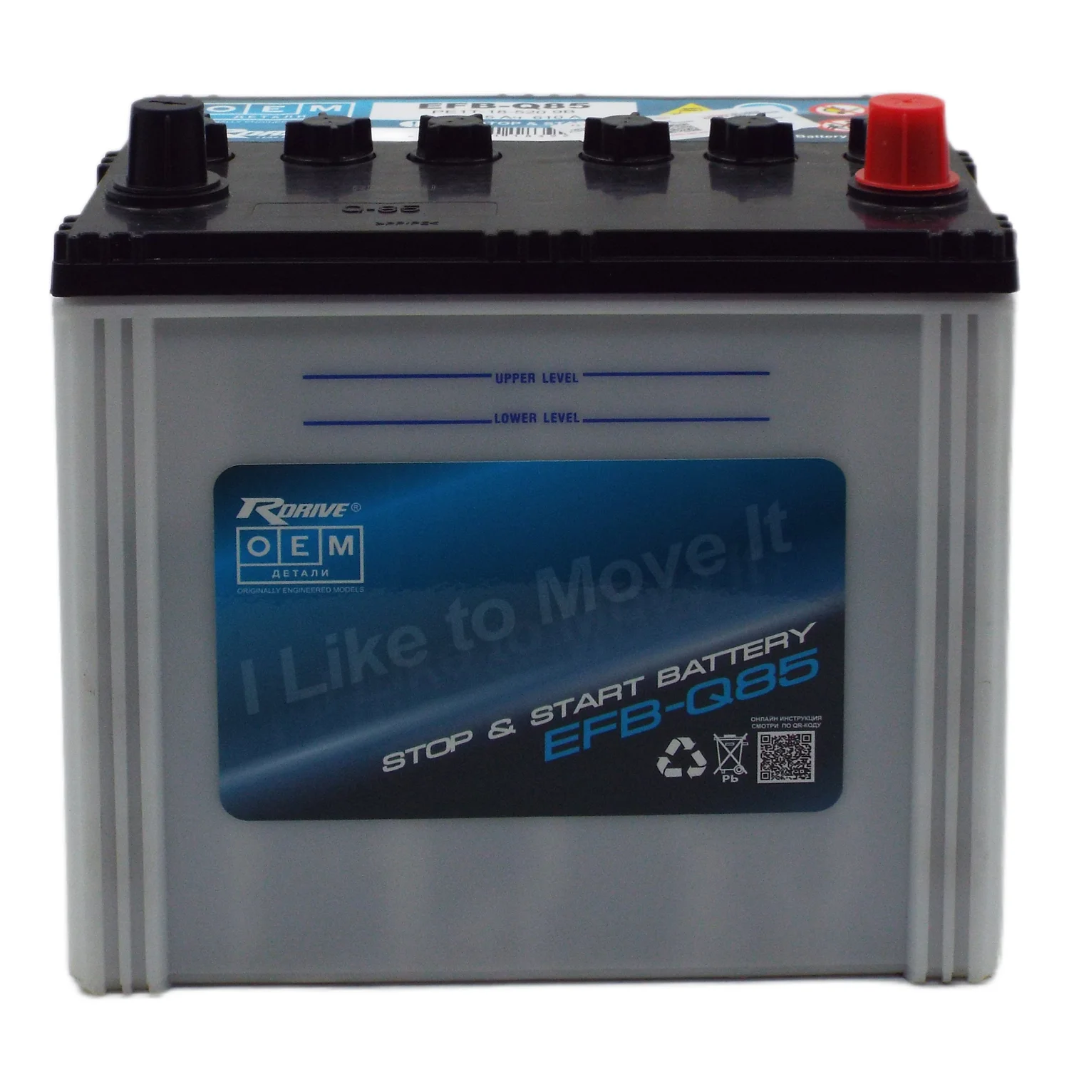 Аккумулятор RDrive OEM EFB-Q85 Asia 65 Ач о.п. (PE1T-18-520 9B) Фото 1